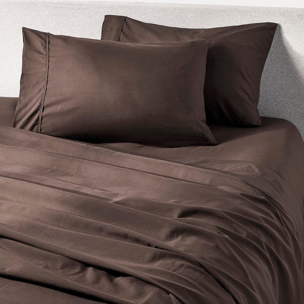 Chocolate Sheet Set - 1500tc Level of Softness - Extra Soft Cooling Sheets for Hot