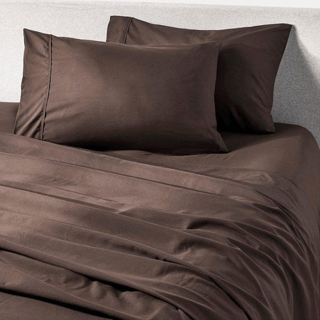 Chocolate Sheet Set - 1500tc Level of Softness - Extra Soft Cooling Sheets for Hot