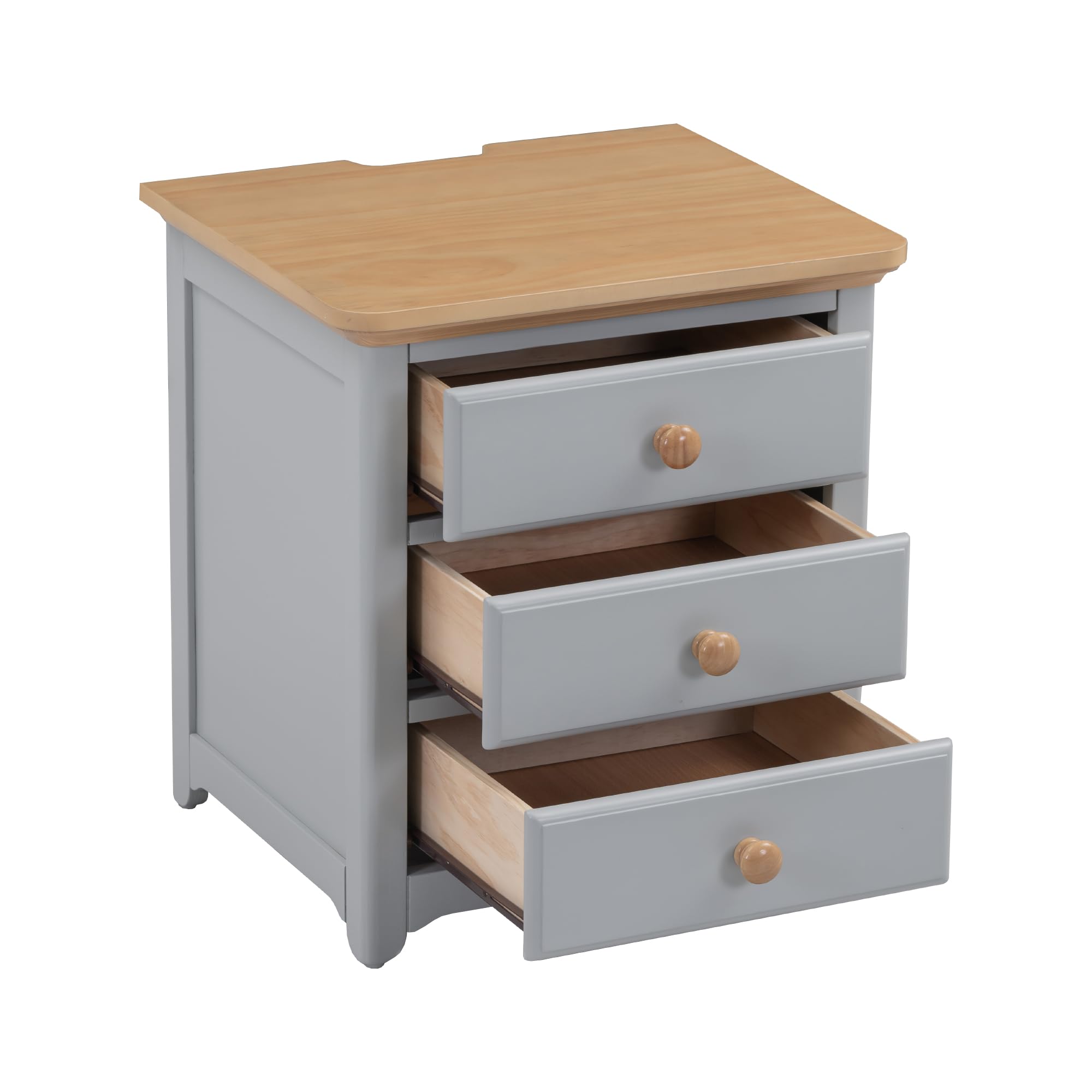 3-Pieces Bedroom Furniture Sets, Bedroom Sets Storage Full Size Platform Bed with Nightstand