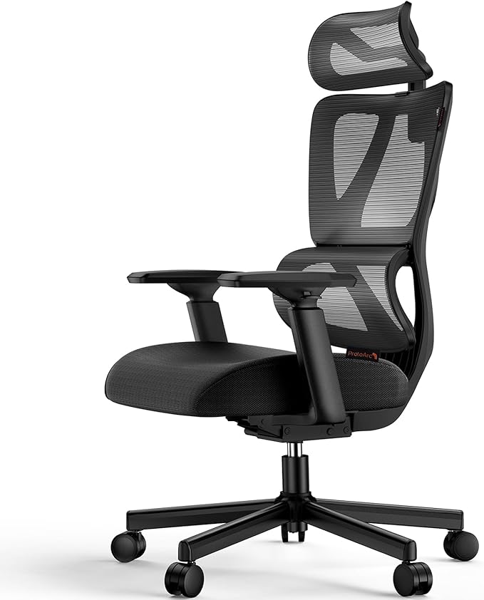 Ergonomic Office Chair with 30% Thicker Saddle Shaped Spring Cushion