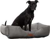 Luxury Dog Bed - Comfortable Tufted Velvet Cushion for Small to Large Dogs