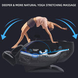 4D Yoga Queen Massage Chair, Full Body Recliner with Flexible SL Track