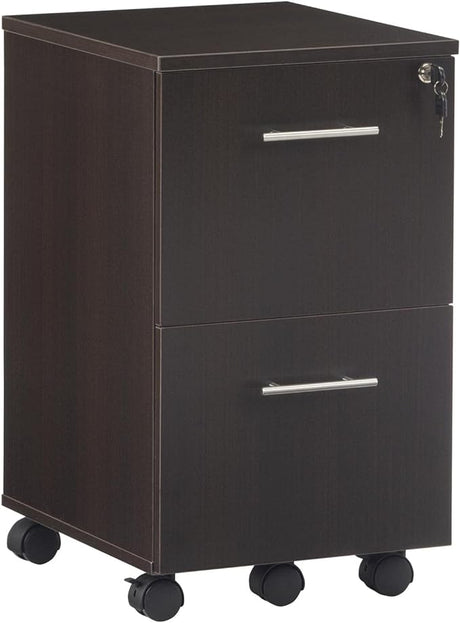 Mayline MNBBFLGS Medina 3-Drawer Lockable Mobile File Cabinet, 26.75"H