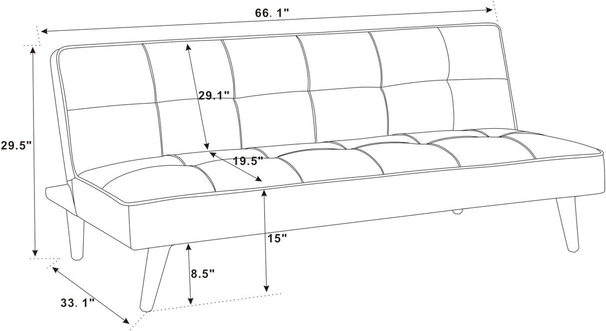 Futon Sofas, Gray