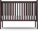 Baby Crib, 5-in-1 Full Size Convertible Toddler Bed with Sustainable Natural Pinewood for Small Baby