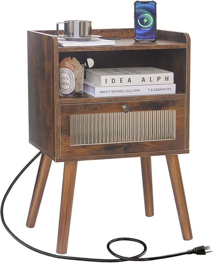 Charging Night Stand Side Tables