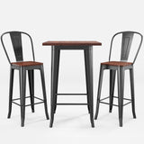 Bistro Table and Chairs Set of 2, Bar Table and Chairs Set of 2