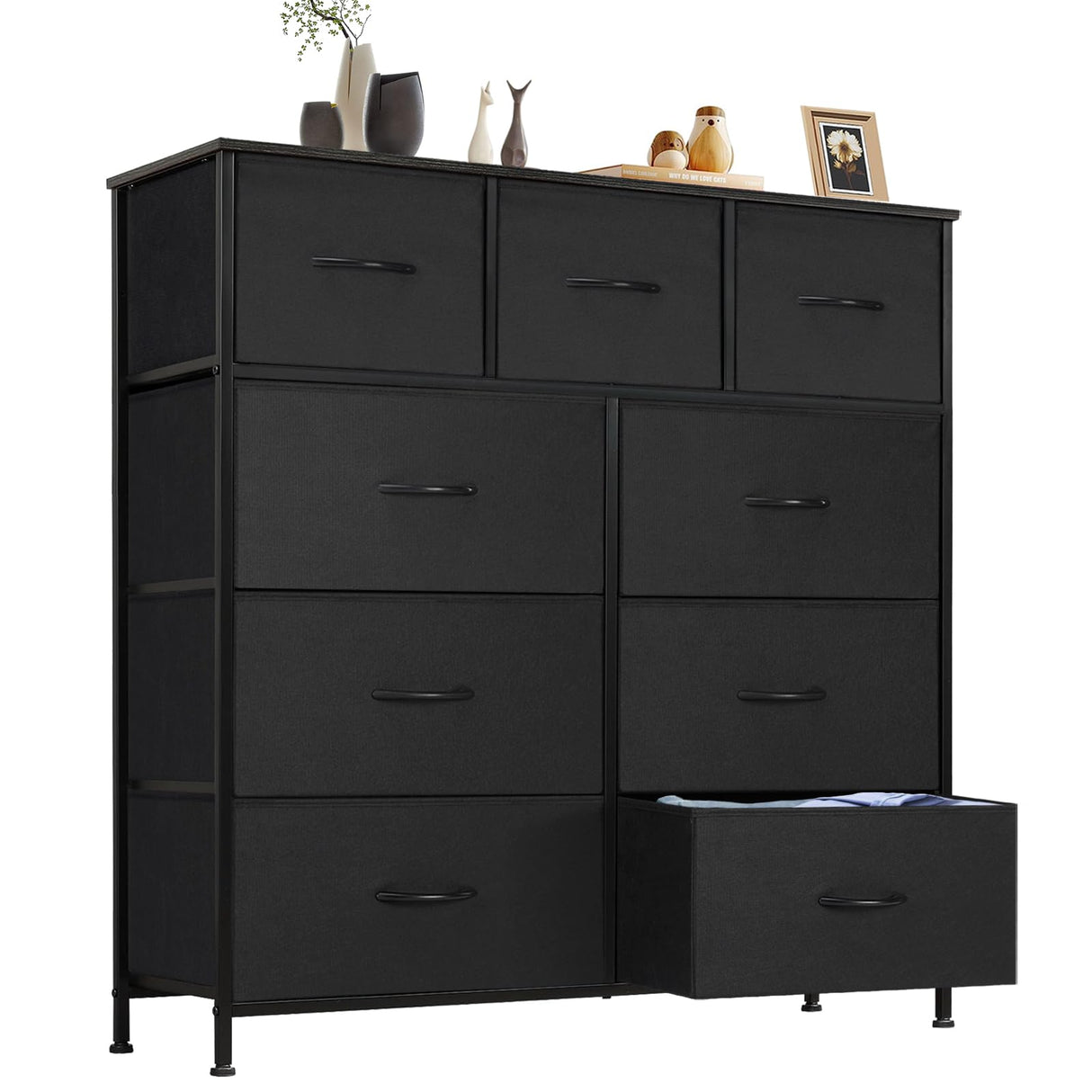 NCH2-9BC-SW-BK, 9 Drawers, Black