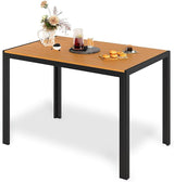 Outdoor Patio Table for 4-6 Person, 43×28in Outdoor Dining Table