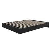 Platform Bed, Black, Queen
