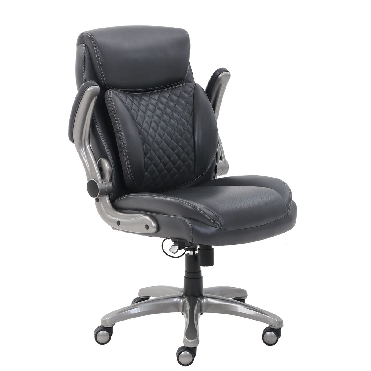 Ergonomic Executive Office Desk Chair with Flip-up Armrests, Adjustable Height, Tilt