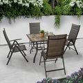 Coolmen Outdoor Patio Dining Furniture Table (37"x37" Table)