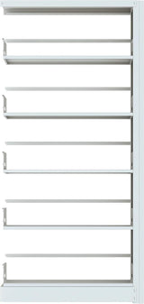 69" Tall Heavy-Duty Bookshelf, 5-Tier Metal Bookshelf with Adjustable Shelves