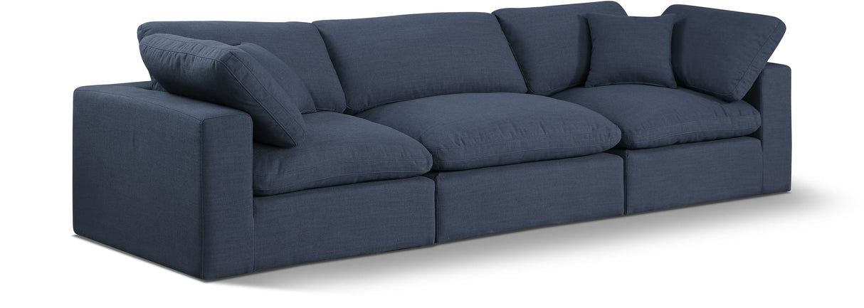 187Navy-S119 Comfy Collection Modern | Contemporary Upholstered Modular Sofa