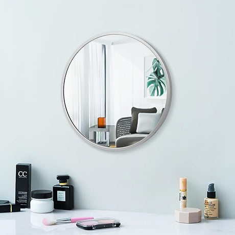 GZ 47x14 Mirror Rectangle Full Body Length Door Hanging Wall Mounted Metal Frame Dressing Make-up Mirrors for Entryway Bedroom Bathroom Living Room 47 14 inch Black