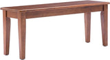 Boraam Shaker Bench, Oak 15 x 44 x 18