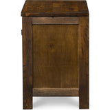 Stratford Farmhouse Wooden Nightstand Bedside End Table, Space Saving Design