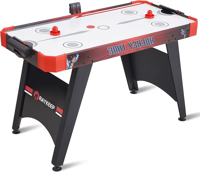 Air Hockey Table, 58" Indoor Hockey Arcade Game Table with w/2 Pucks