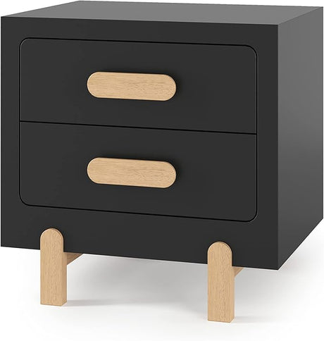 Park Heights 2 Drawer Nightstand for Nursery or Bedroom, Large Storage Drawer