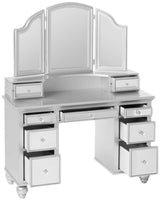 Tracy Silver Vanity with Stool