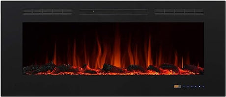 Electric Fireplace 74 Inches Fireplace Recessed