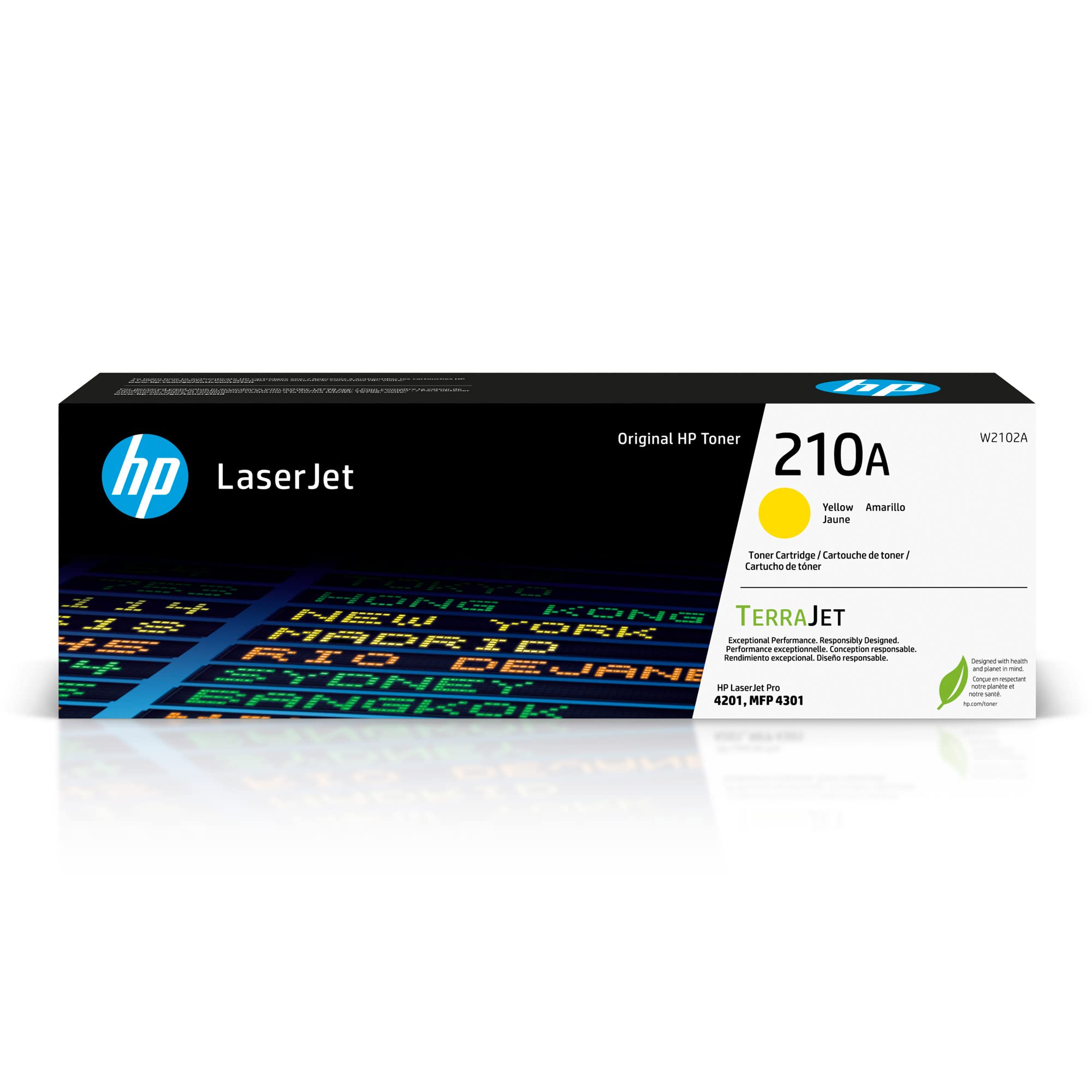 210A Yellow Toner Cartridge | Works Color Laserjet Pro 4201, Color Laserjet Pro MF