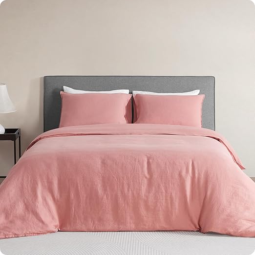 100% Linen Duvet Cover, Pure Natural French Flax Linen with 8 Corner Ties