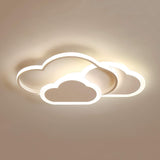 Dimmable LED Cloud Ceiling Light - Modern Flush Mount Lamp for Kids Room