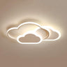 Dimmable LED Cloud Ceiling Light - Modern Flush Mount Lamp for Kids Room