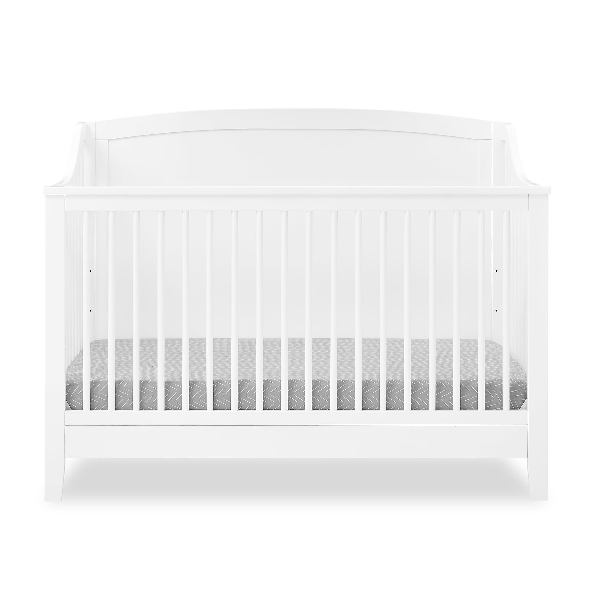 Delta Children Campbell 6-in-1 Convertible Crib - Greenguard Gold Certified, Bianca White