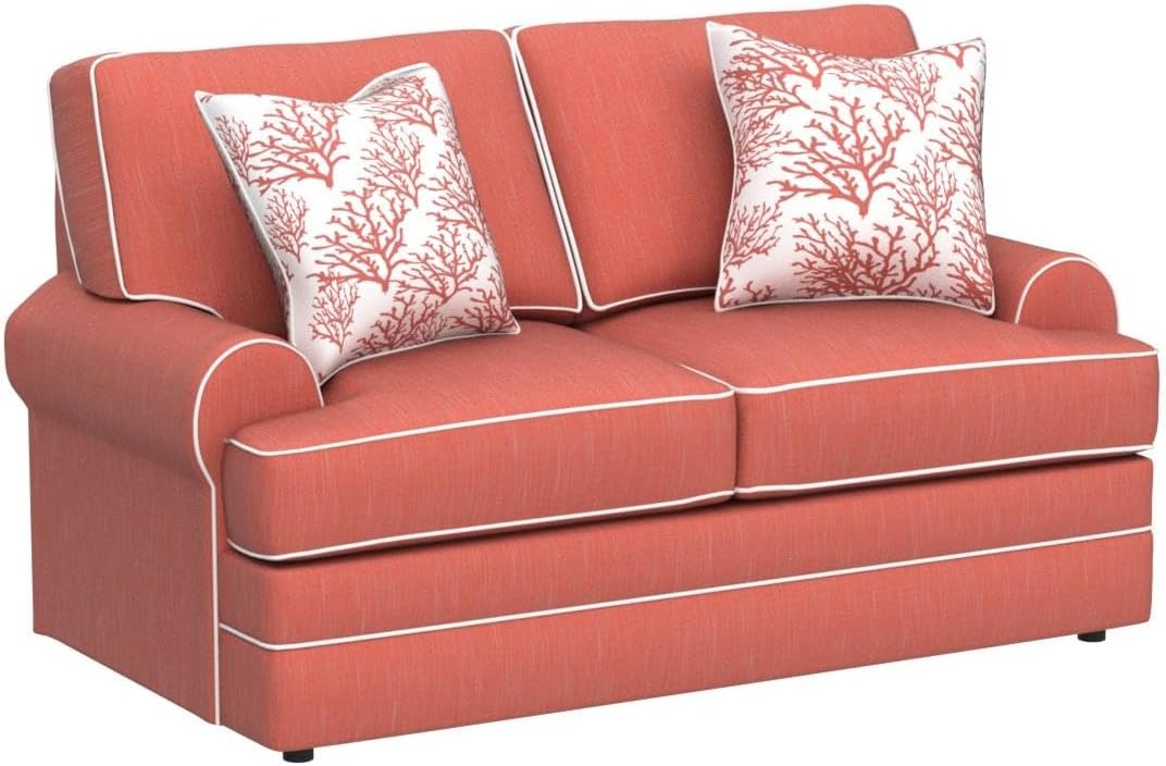 Coral Springs Model 8-020-S260C Loveseat with Two Matching Pillows Love Seats