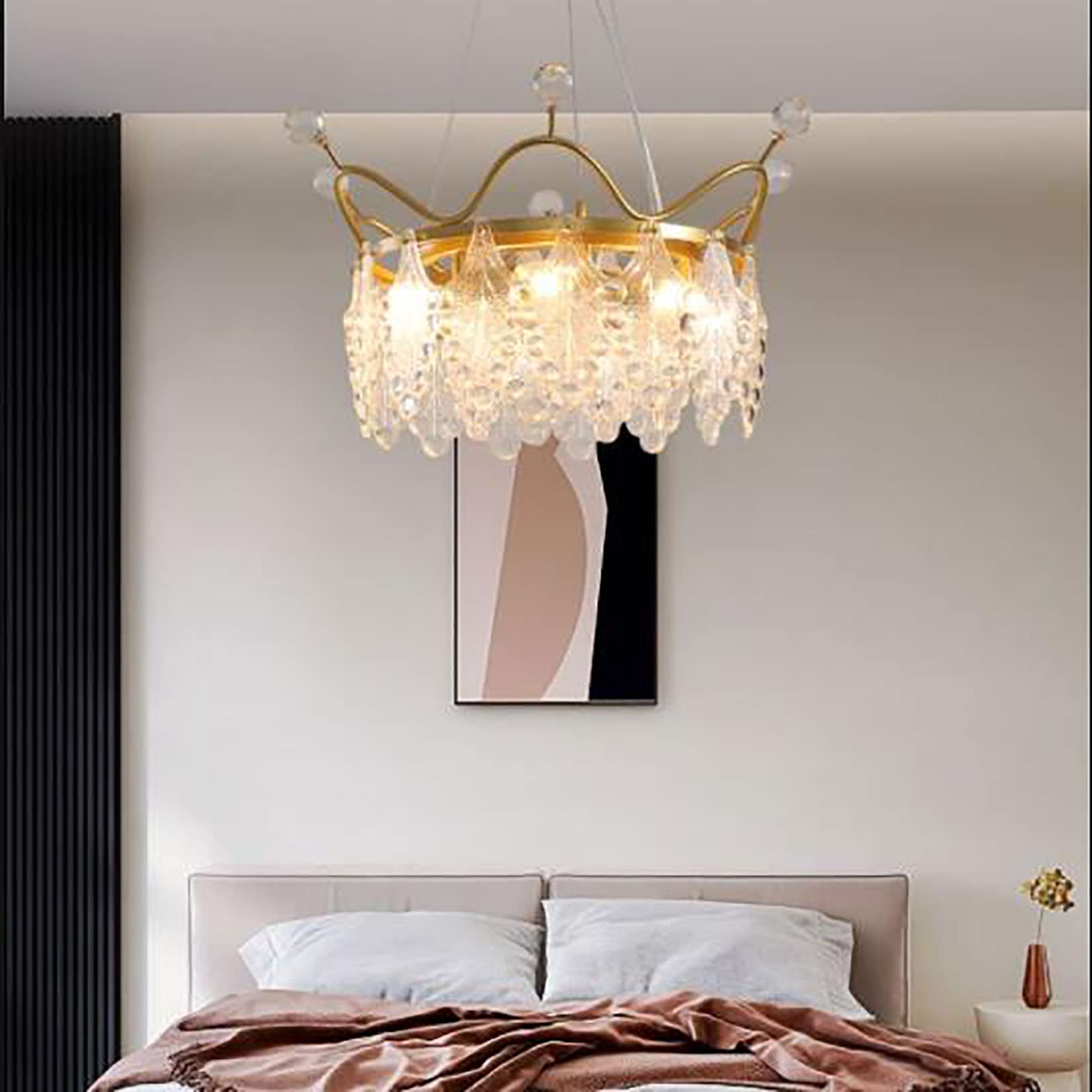 ModernChandelier, Chandelier, Nordic Light Luxury Crystal Chandelier,Crown Grape