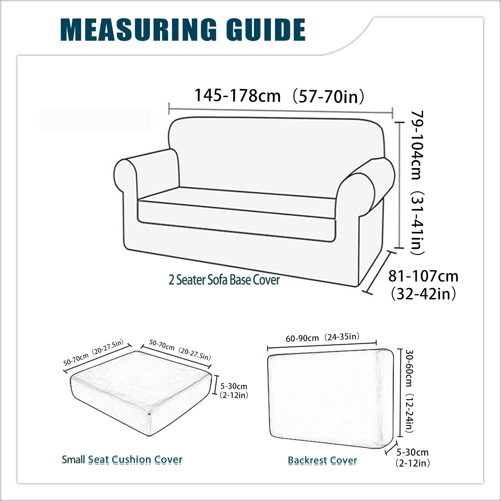 Sofa Cover with Separate Seat Cushions Covers and Backrests Covers Stretch Ektorp