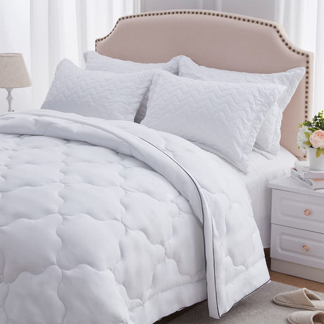 Comforter Duvet Insert - Quilted Comforters Queen Size, All Season Duvet