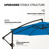 Patio Umbrellas Offset Outdoor Umbrella Cantilever Hanging Umbrellas w/Infinite Tilt