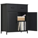 Storage Cabinet, Bathroom Cabinet with 2 Drawers & Adjustable Shelf, Freestanding