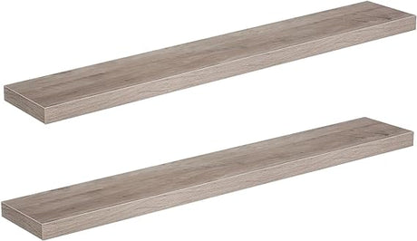 Wall Shelf Set of 2, 31.5 Inch Hanging Shelf with Invisible Brackets, for Wall Bathroom