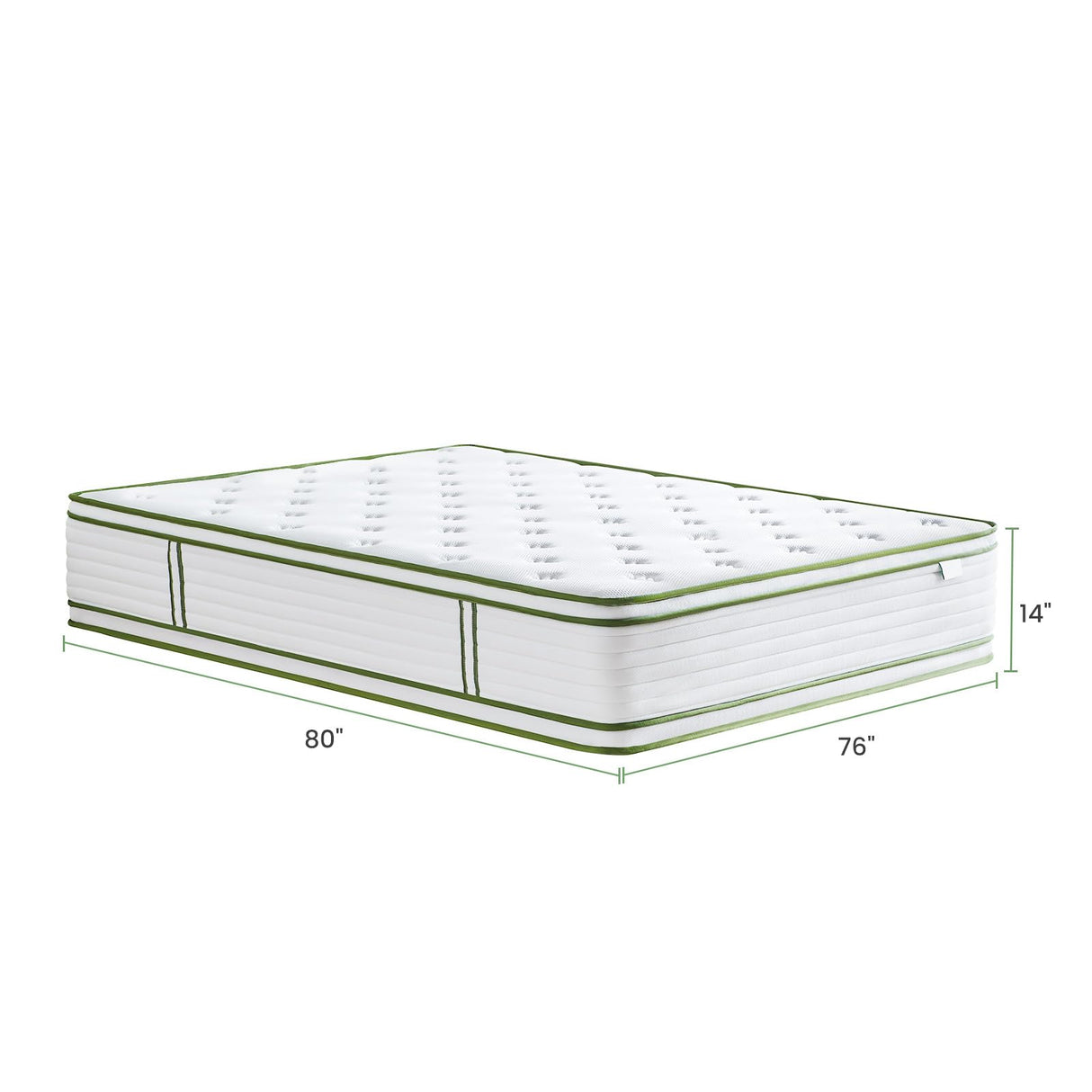 King Mattress, 14 Inch Hybrid Mattress in a Box, King Size Mattress