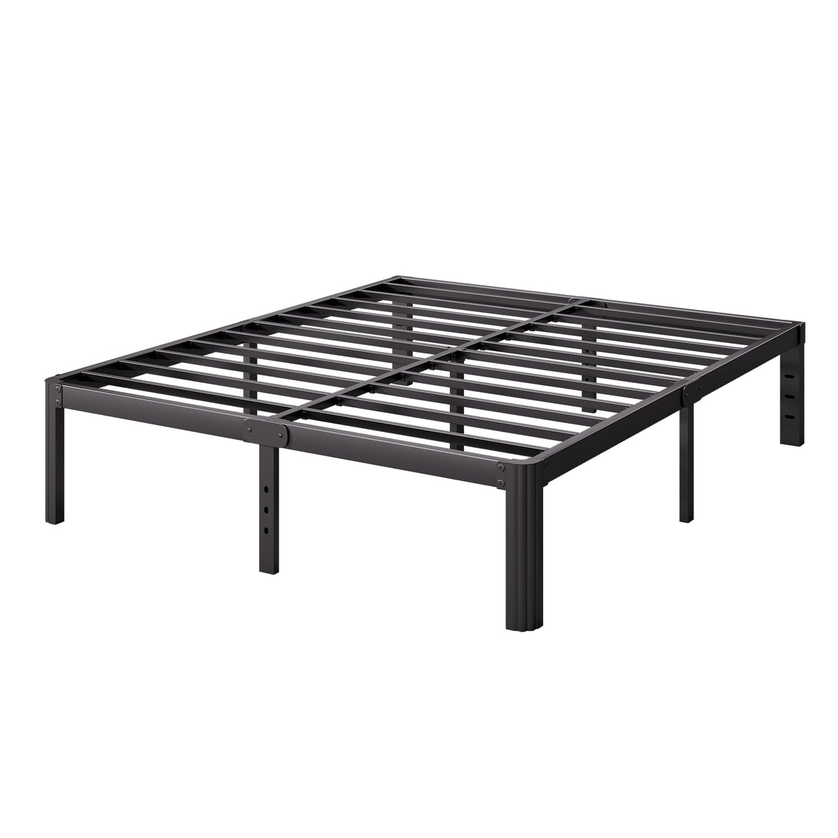 Bed Frame Queen Size, 14 Inch High Metal Platform Bed with Round Corner Leg