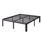 Bed Frame Queen Size, 14 Inch High Metal Platform Bed with Round Corner Leg