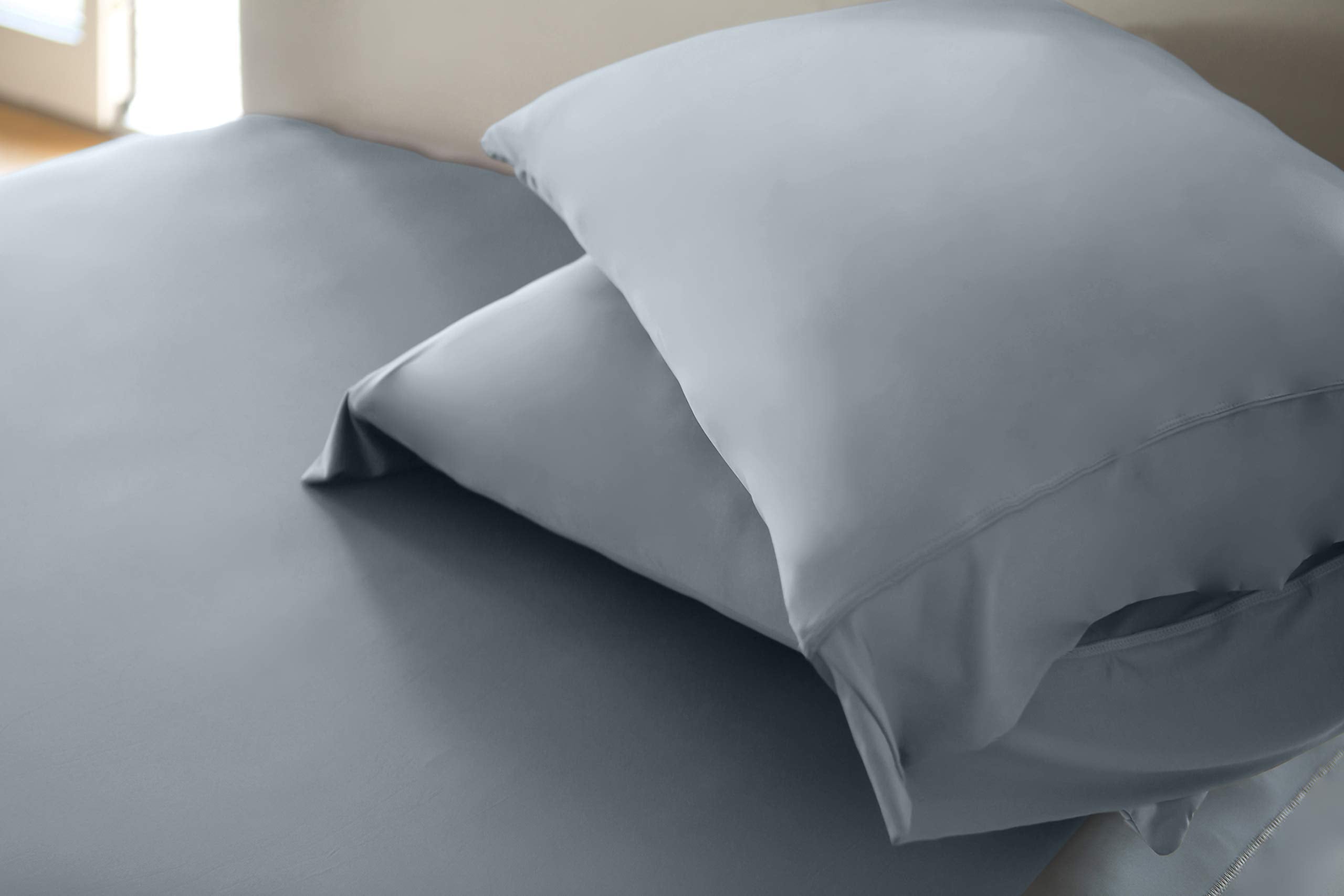 Active Comfort Sheet Set,Ultra-Soft, Breathes Better Than Cotton - Blue Sky