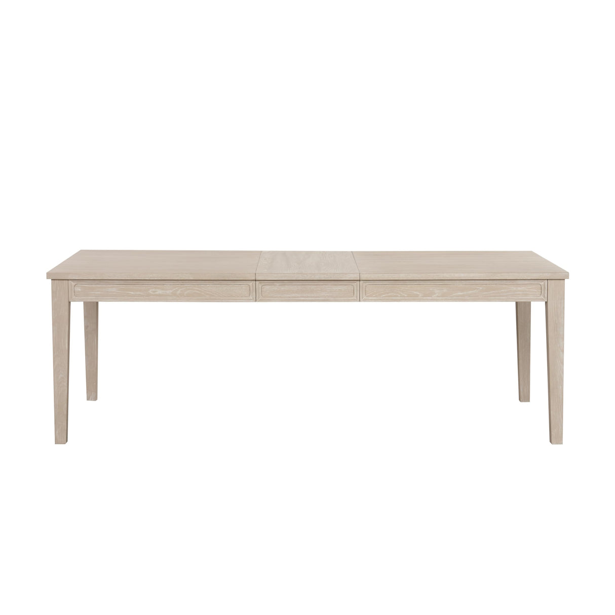 Don Transitional 72-inch Dining Table with 18-Inch Extendable Leaf and Tapered Legs