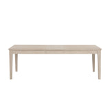 Don Transitional 72-inch Dining Table with 18-Inch Extendable Leaf and Tapered Legs