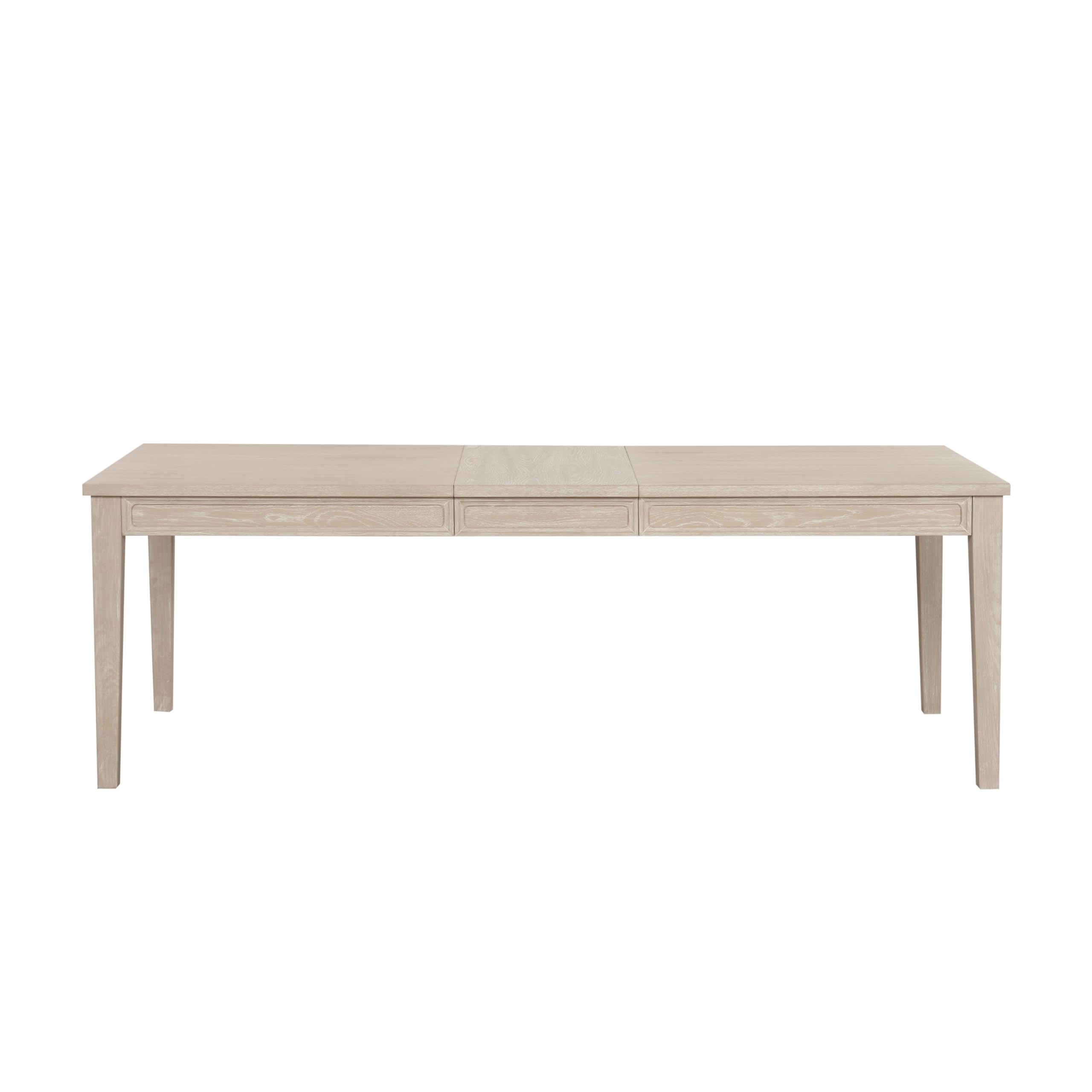 Don Transitional 72-inch Dining Table with 18-Inch Extendable Leaf and Tapered Legs