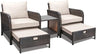 Balcony Furniture 5 Piece Patio Conversation Se