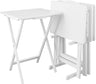 5 Piece Tray Table Set, Espresso