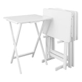 5pcs Tray Table Set, White (New)