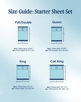 Evercool®+ Starter Sheet Set, 3 PCS with No Flat Sheet, Cooling Sheets Designed for Hot