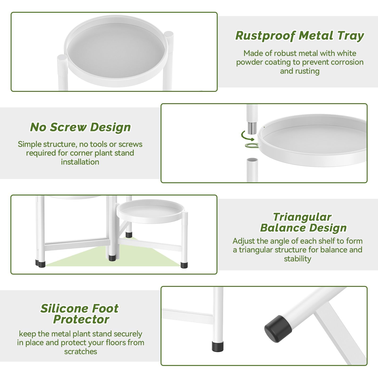 EverBloom 6-Tier Foldable Metal Plant Stand
