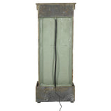 Rippled Slate 48-inch Outdoor Water Fountain - Outdoor Water Feature with LED Light